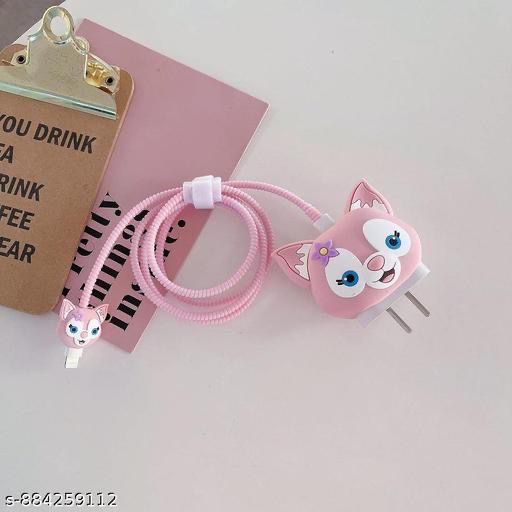 iPhone charger cover cat face shape