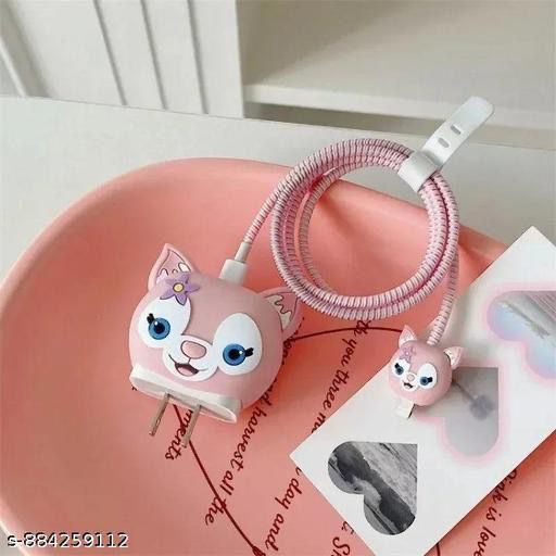 iPhone charger cover cat face shape