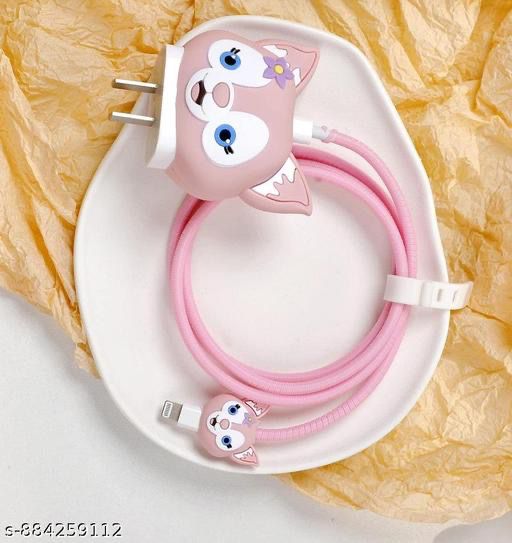 iPhone charger cover cat face shape