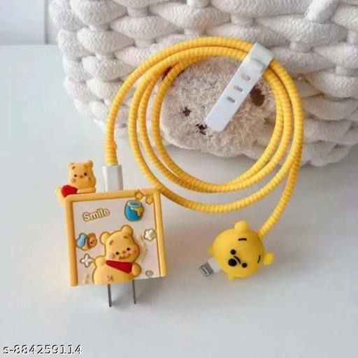 iPhone charger cover bear in square shape